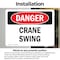 Signmission Crane Swing, 10 in W x Rectangle, Vinyl Decal OS-2PACK-DS-D-710-L-1757 - alternate 4